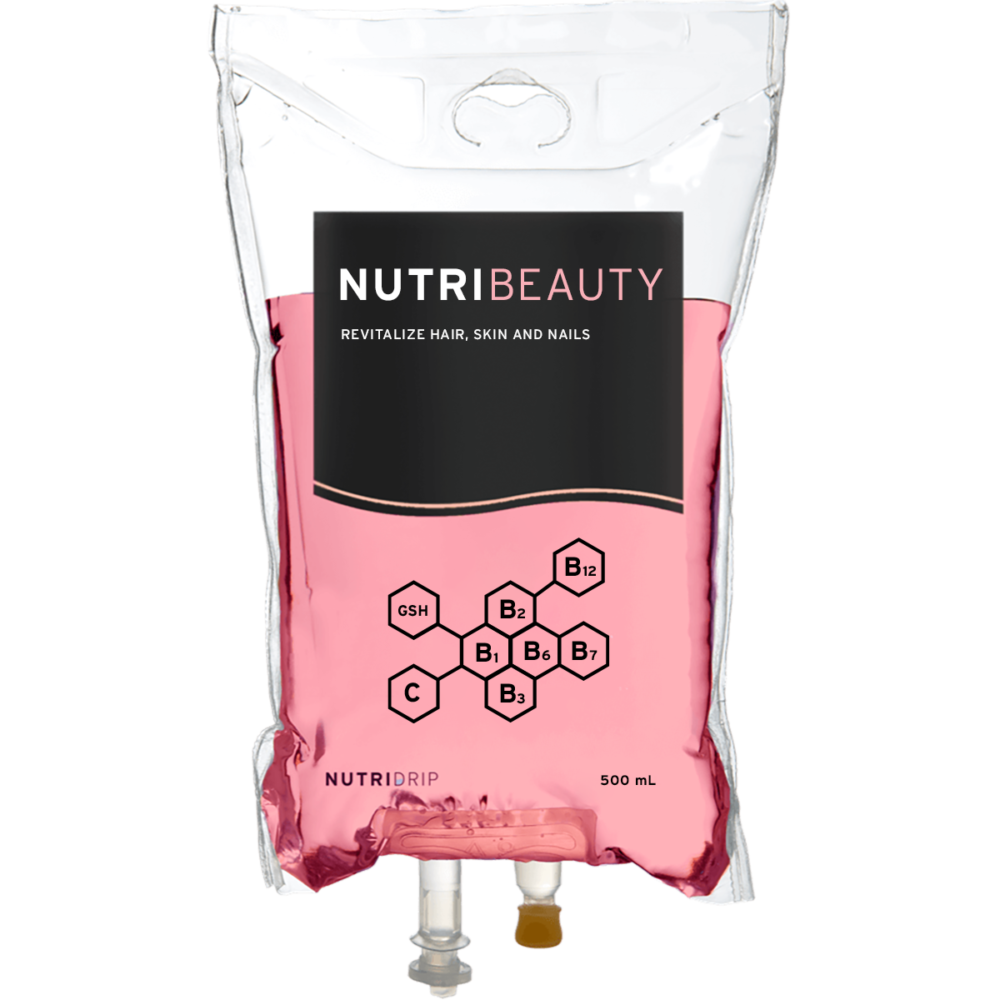 NutriBEAUTY Biotin & Glutathione IV Drip for Hair, Skin, Nails NutriDrip